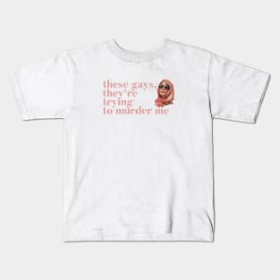 These Gays, They're Trying To Murder Me - Tanya White Lotus Kids T-Shirt